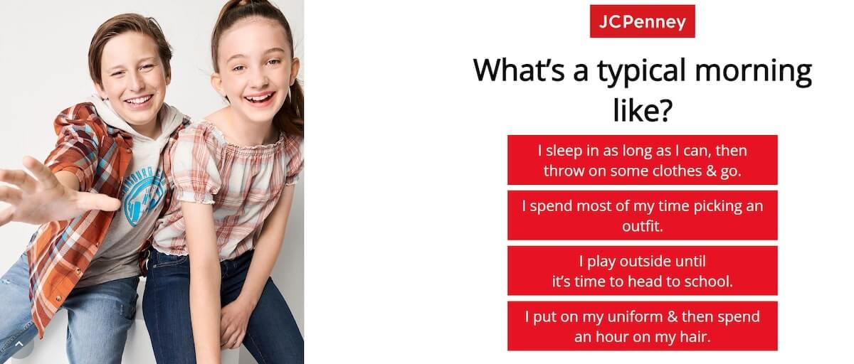 image of a website banner from jcpenney