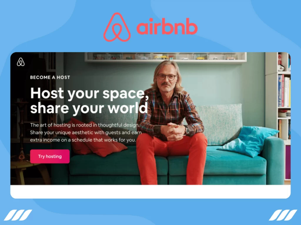 airbnb's landing page for Hosts