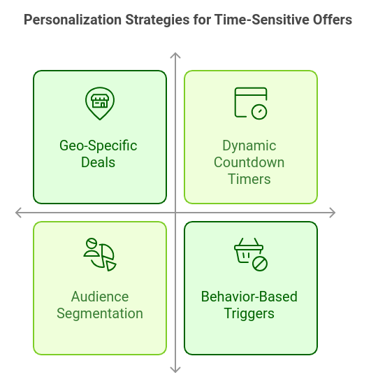 diagram showing personalization strategies for time sensitive offers