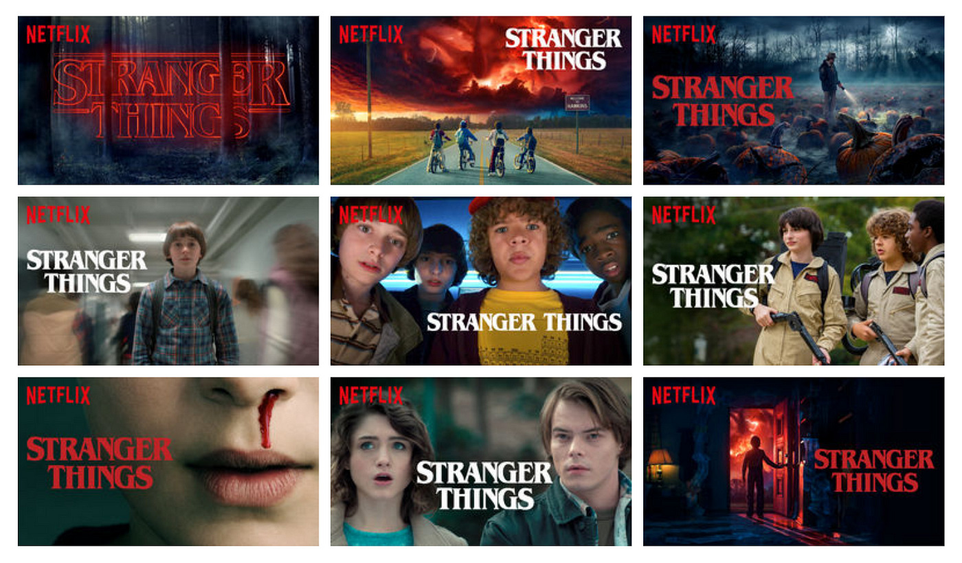 netflix's customized thumbnails for shows