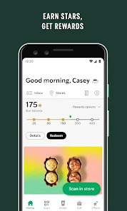 image of starbucks mobile app